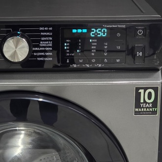 SIFIRLANMIŞ SAMSUNG GRİ ECO BUBBLE 11 KG 1400 DEVİR ÇAMAŞIR MAKİNESİ