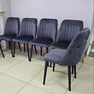 6 ADET SELEN ANTRASİT SANDALYE
