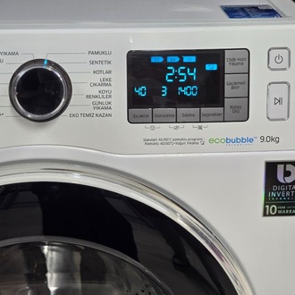 SIFIRLANMIŞ SAMSUNG ECO BUBBLE 9 KG 1400 ÇAMAŞIR MAKİNESİ