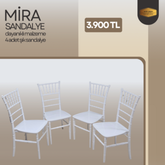 4 ADET MİRA SANDALYE