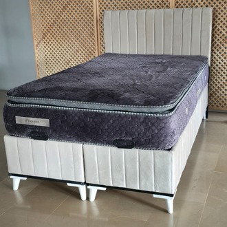 EVİN KREM 120-200 YATAK BAZA BAŞLIK SETİ