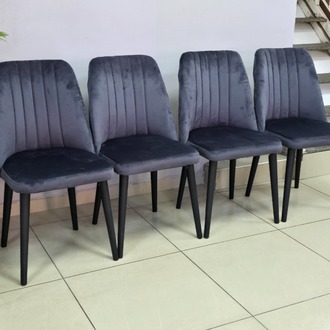 4 ADET SELEN ANTRASİT SANDALYE