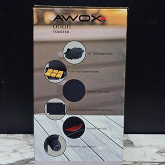 AWOX YAPIŞMAZ TEFLON YÜZEY, 6 ADET TOST YAPABİLEN 180 CM IZGARA TOST MAKİNESİ