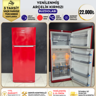 ARÇELİK 435 LT KIRMIZI NO-FROST BUZDOLABI