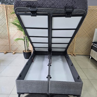 EVİN GRİ 120-200 YATAK BAZA BAŞLIK SETİ