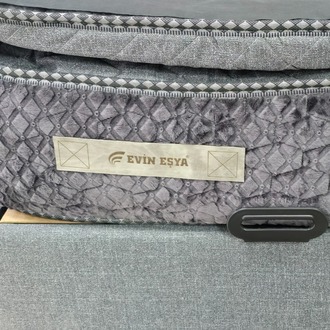 EVİN GRİ 160-200 YATAK BAZA BAŞLIK SETİ