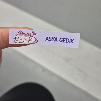 Kişiye Özel Okul Etiketi Seti | KIZ