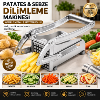 Manuel Patates & Sebze Dilimleme Makinesi