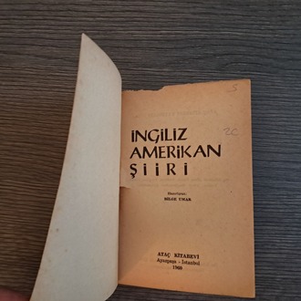 Bilge Umar - İngiliz - Amerikan Şiiri (Antoloji)