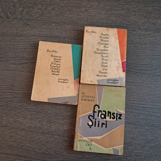 (Dr.) Hüseyin Karakan - Dünya Şiiri (2 Cilt) - Fransız Şiiri (1 Cilt) (3 Cilt Antoloji)