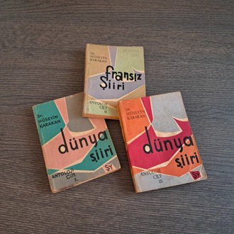 (Dr.) Hüseyin Karakan - Dünya Şiiri (2 Cilt) - Fransız Şiiri (1 Cilt) (3 Cilt Antoloji)