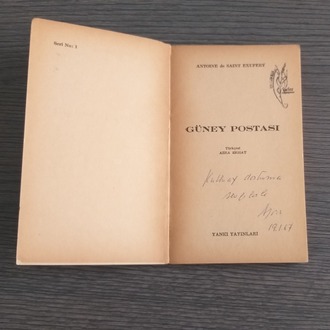 Antoine de Saint-Exupéry - Güney Postası (İmzalı)