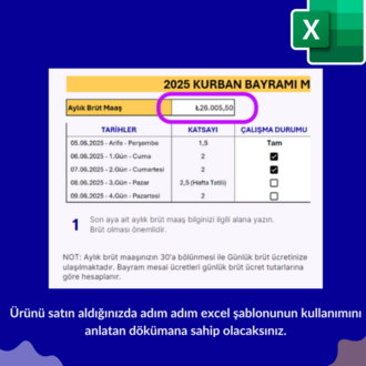 2025 Kurban Bayram Mesaisi Hesaplama