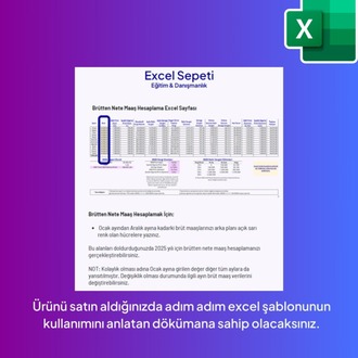 2025 Brütten Nete Maaş Hesaplama Excel Şablonu - HEMEN İNDİRİLEBİLİR