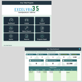 Excel Araç Takip Programı | Mac ve Windows Uyumlu