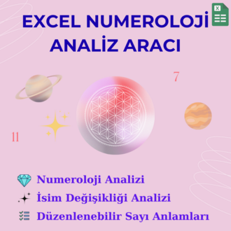 Excel Numeroloji Analiz Aracı (Ruh Kodları)