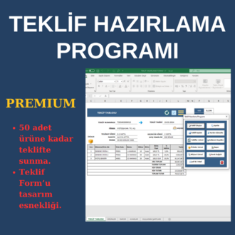 PREMIUM TEKLİF HAZIRLAMA PROGRAMI