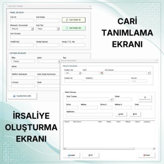 Profesyonel Stok ve Cari Takip Programı | Üretim Takip Programı | Depo Takip Programı