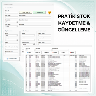 Profesyonel Stok ve Cari Takip Programı | Üretim Takip Programı | Depo Takip Programı