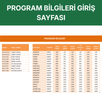 Servis Puantaj Hesaplama Programı - Excel VBA