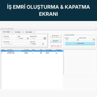 Profesyonel Stok ve Cari Takip Programı | Üretim Takip Programı | Depo Takip Programı