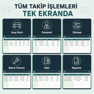 Excel Araç Takip Programı | Mac ve Windows Uyumlu