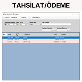 Cari Takip ve Gelir-Gider Yönetim Programı | 35CC Cari Takip Pro