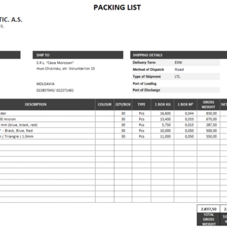 Excel Vba Proforma ve Fatura Oluşturucu | İhracat Fatura & Proforma | Packing List Oluşturucu