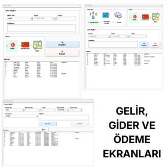 Gelir Gider Takip Programı | Ödeme, Personel, Banka ve Rapor Yönetimi