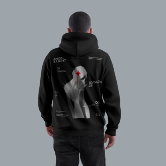 Unisex Kapüşonlu Baskılı Sweatshirt – S9D0