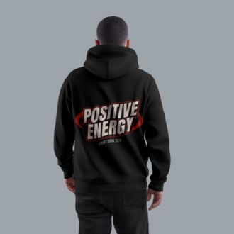 Rahat Kalıp Unisex Kapüşonlu Baskılı Sweatshirt – S7H1