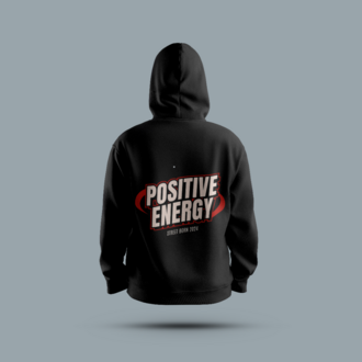 Rahat Kalıp Unisex Kapüşonlu Baskılı Sweatshirt – S7H1