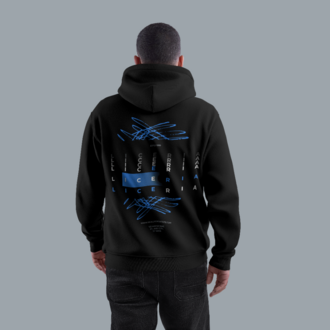 Unisex Kapüşonlu Baskılı Streetwear Sweatshirt – S9T6
