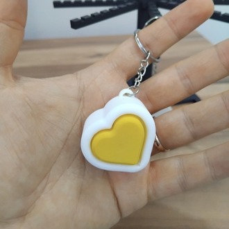 Clicker Kalp anahtarlık - çanta süsü