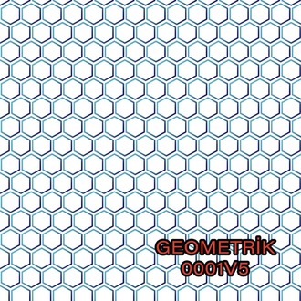 Geometrik Altıgen Desen 5 Varyantlı