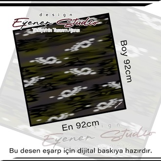 ES26 Batik Dokulu Eşarp Desen Tasarımı