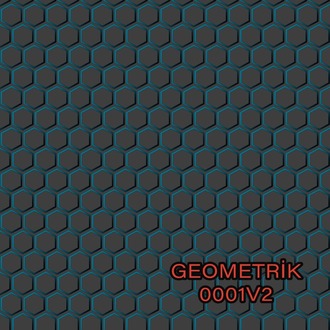 Geometrik Altıgen Desen 5 Varyantlı