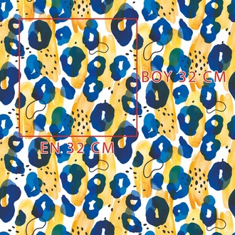 Renkli Konsept Leopar Deseni