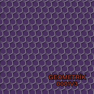 Geometrik Altıgen Desen 5 Varyantlı