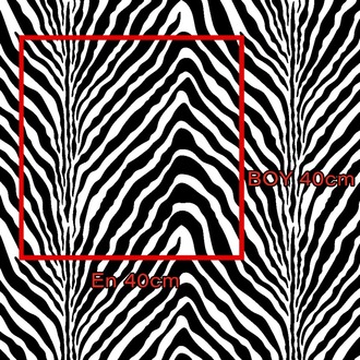 Zebra Desen Metraj veya Parça Baskıya Uygun