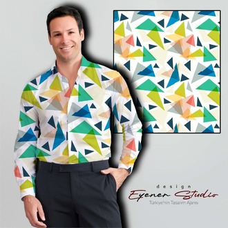 Cam Kırıkları Geometrik Metraj Desen