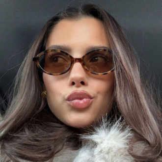 Miu Miu Oval Leopar Kahverengi E01S02RA