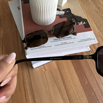 Miu Miu Rectangle Black Yeni Sezon Gözlük E01S11RA