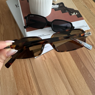Miu Miu Rectangle Leopard Yeni Sezon Gözlük E01S10RA