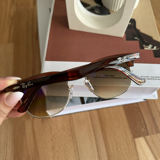 Rayban Unisex Clubmaster Kahverengi Yeni Sezon Gözlük E01S34RA