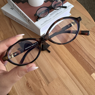 Miu Miu Oval Leopar Mavi Işık Filtreli Gözlük E01S03RA