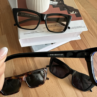Saint Laurent Transparan Mavi Ekran Koruyucu Yeni Sezon Gözlük E01S22RA