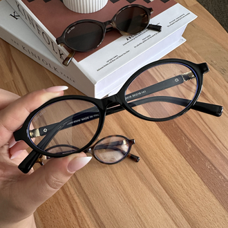 Miu Miu Oval Siyah Mavi Işık Filtreli Gözlük E01S04RA