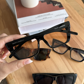 Saint Laurent Transparan Cam Yeni Sezon Gözlük E01S25RA