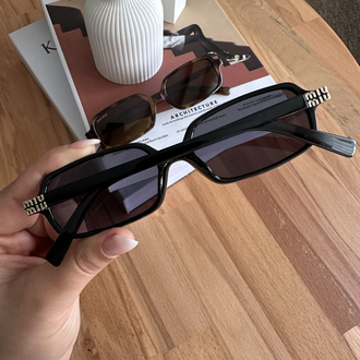 Miu Miu Rectangle Black Yeni Sezon Gözlük E01S11RA